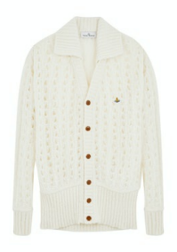VIVIENNE WESTWOOD LACEWORK 가디건 오프 화이트